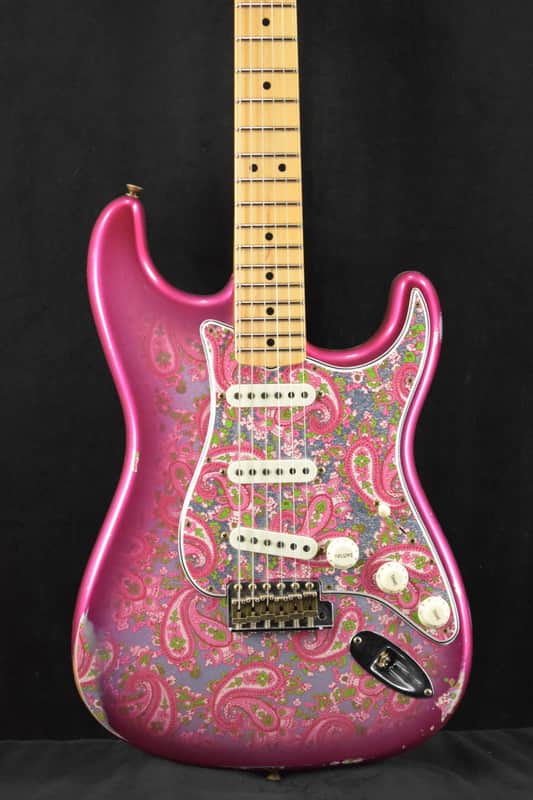 Mint Fender Custom Shop Limited Edition '68 Paisley Strat Relic - Pink Paisley image 1