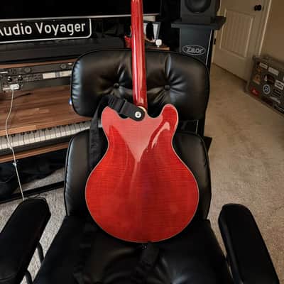 Eastman T486-RD Thinline Archtop Double Cutaway 2010s - Red image 2
