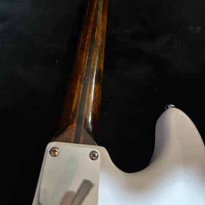 White Stratocaster With Dark Roasted Maple Neck - Seymour Duncan Pickups, Phase Reverse and Blender Mod image 13
