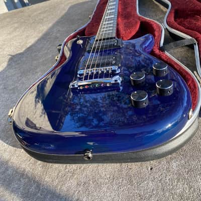 Carvin SC90 Single Cut, Neck Through 90s - Transparent Blue Gloss image 16