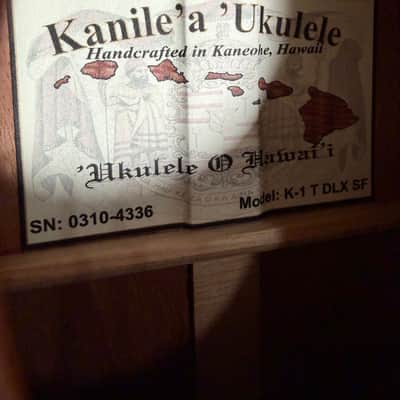 Kanile’a K-1 T DLX SF Tenor Ukulele #0310-4336 – Deluxe Hawaiian Koa – Grover Tuners – Case image 5