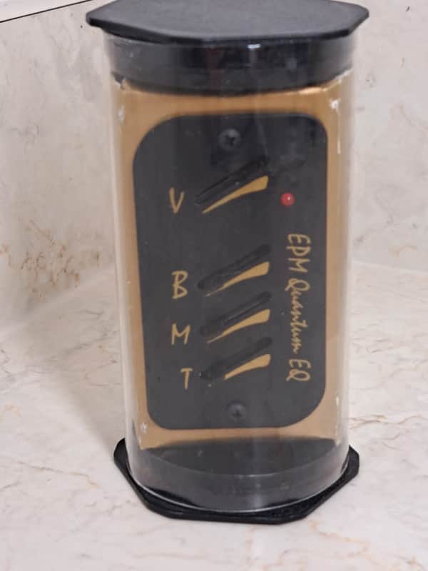 Rare EPM Quantum EQ Acoustic Guitar Preamp Undersaddle Piezo Pickup - Black Finish - NOS Unused Complete Unit! image 1