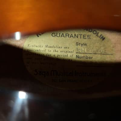 Kentucky KM   DAWG Mandolin ( Very Rare / Hard To Find.)  Sunburst image 12