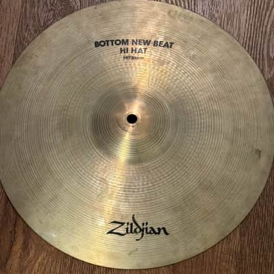 Zildjian New Beat 14" Hi-Hats Hi Hat Cymbals Vintage 70s 80s 1000 1400 Grams image 2