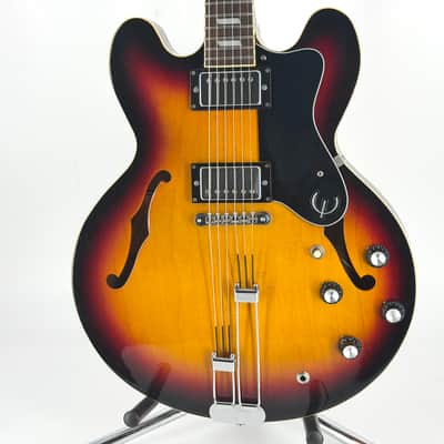 1996 Epiphone Riviera (Peerless Korea) - Vintage Sunburst image 4