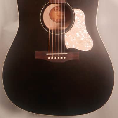 Art & Lutherie Americana Dreadnought Acoustic Guitar Faded Black Solid Cedar Top (Model # 045587 ) "B" Stock image 4