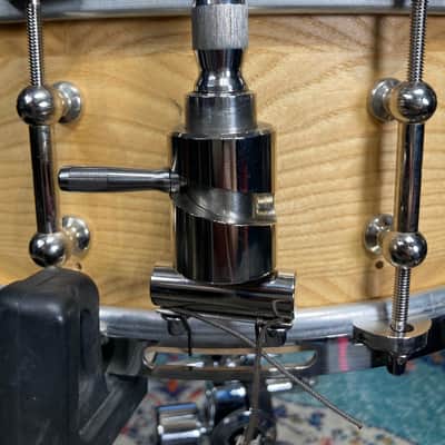 Angel - 14x5.5" Snare Drum Segmented Block Alder Wood Shell 2019 - Clear Oil Finish image 8