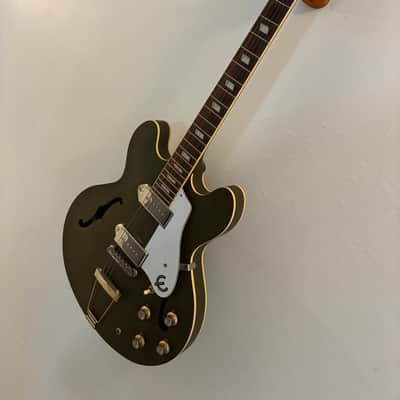 Epiphone CASINO 2021 - OLIVE WORN with Excellent Case FULLY HOLLOW-P-90s image 4