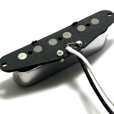Dragonfire Tele True Texas Pickup Set, Black Bridge w/ CHROME Covered Color Neck, Hot AlNiCo Performance Telecaster Pickups image 5