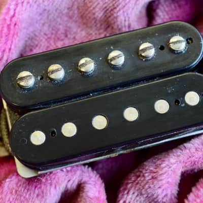 Vintage 1959 Gibson Double Black Long Magnet PAF Pickup 7.81k HOT Les Paul Burst image 23