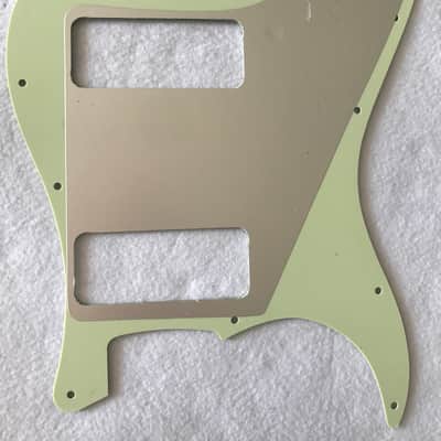 For Fender Stratocaster Strat P90 2 Pickup Guitar Pickguard,3 Ply Vintage Green image 6
