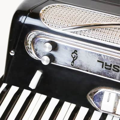 1950s Universal Electric Accordion Rare Stereo Model Vintage with Original Case Made in Italy image 7