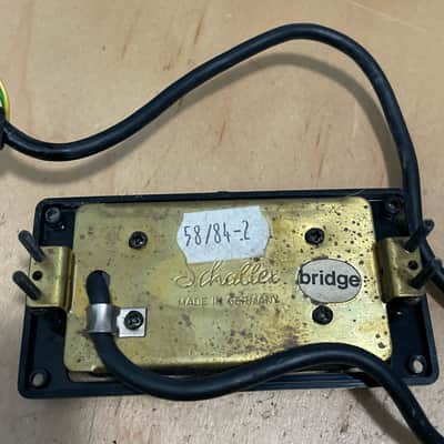 1980's Kramer Pacer Schaller Made in Germany Black Bridge Humbucker Pickup w/ Ring image 6