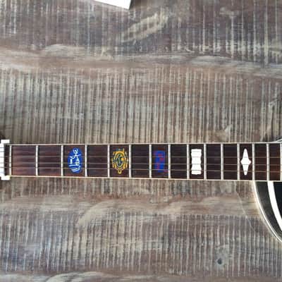 Wandré BB with tremolo (very rare) 1960 Black-Yellow-red with smoke patterns image 12
