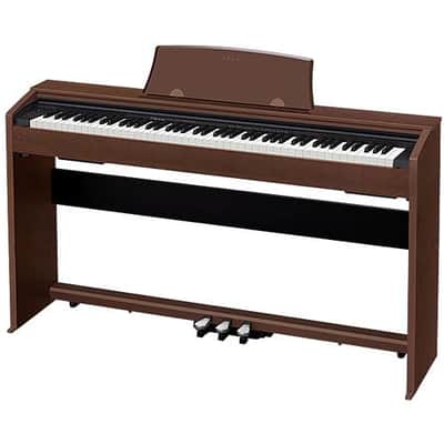 Casio PX-770 Privia 88-Key Digital Console Piano with 2x 8W Amplifiers, Walnut