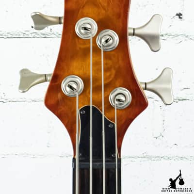 2004 Ibanez BTB Quilted Maple Bass Amber image 6