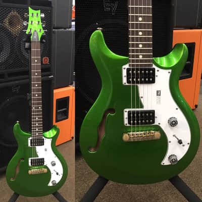 PRS Mira Semi-Hollow 2016 Lime Jewel Metallic image 1