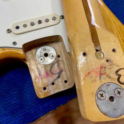 Vintage 1974 Fender Stratocaster Natural Hardtail image 15