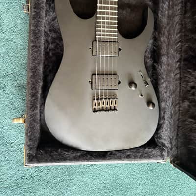 Ibanez RGRTB621 Iron Label Electric Guitar - Black Flat 2023 - Hardshell Case Included image 2