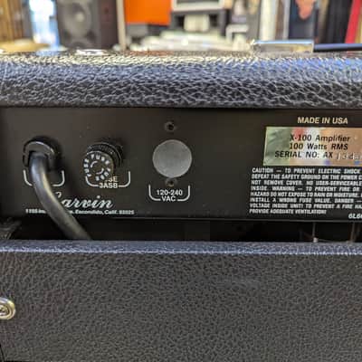 Time Capsule! 1985 Carvin X100 Tube 100 Watt 12" Guitar Combo Amplifier - Looks Spectacular - Sounds Amazing! image 6