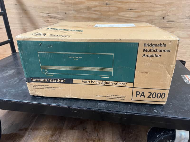 Harman/Kardon PA 2000 Bridgeable Multi-Channel Power Amplifier - Mint / Unused in Original Box image 1