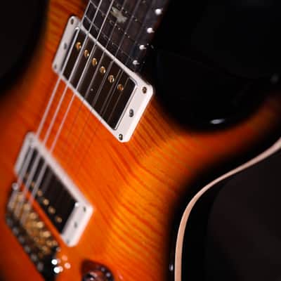 PRS DGT 10-Top Electric Guitar with Bird Inlays Tri Color Sunburst Korina Back, Flamed Maple Neck, Zirocote Fretboard 8394 image 5