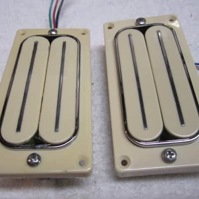Bill Lawrence 'Wilde" Humbucking Pickups L500R L500L 2015 Cream/Chrome image 3