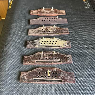 Lot of 6: Vintage Gibson 12 String Rosewood Bridges LUTHIERS SPECIAL image 4