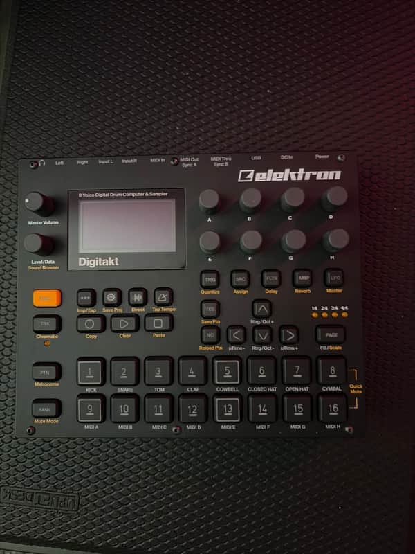 Elektron Digitakt 2017 - 2024 - Black image 1
