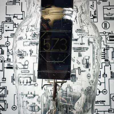 General Electric 5Z3 Rectifier Tube 1949 Black Plates - Tested image 9
