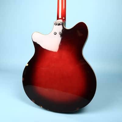 Vintage 1960's Bruno Royal Artist Hollow Body Bass Guitar image 16