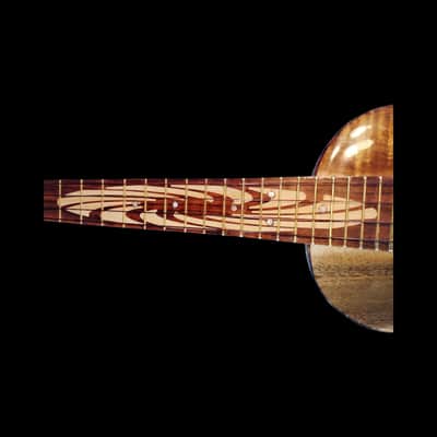 Koa with Live Edge Sound Hole Tenor Ukulele - SCJ Jazz Hat #138 image 6