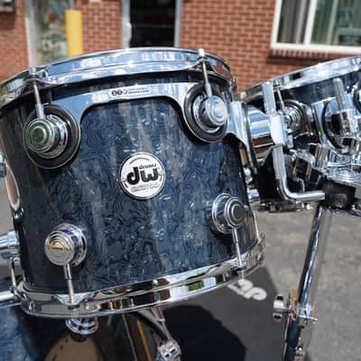 DW USA Collectors Series - Ebony Chaos - 4pc Pure Maple SSC Shell Pack With Ring's (DW - Limited Finish) image 16