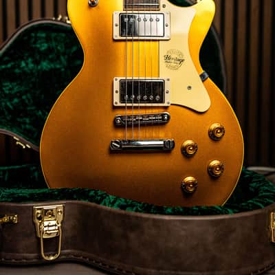 Heritage H-150 Custom Shop Core Collection Plain Top 2023 - Gold Top image 3