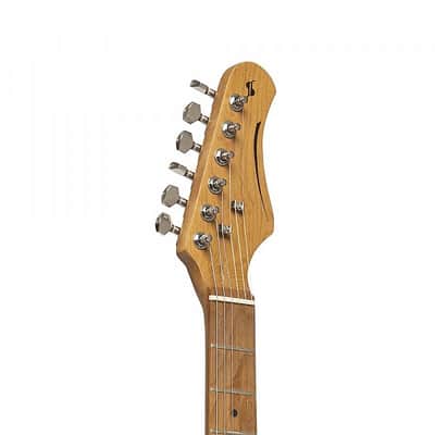 Stagg Electric Guitar Series 55 With Solid Paulownia Body Ses-55 Blk image 5