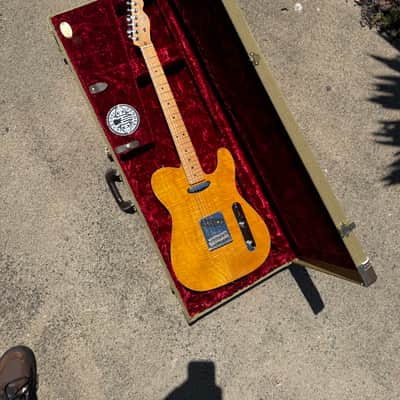 2012 - Fender Select Carved top Telecaster (Amber) image 7