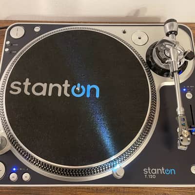 Stanton T.120 - DJ Turntable - 3 Speed Direct Drive - Silver / Black image 2