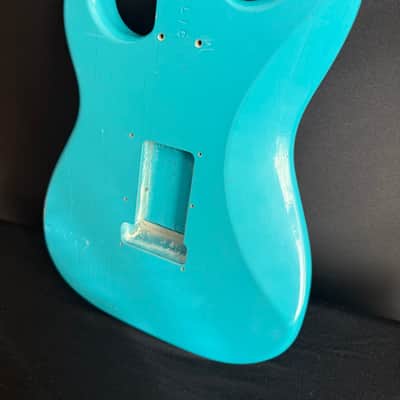 🔥 Fender Custom Shop 1969 Stratocaster Journeyman Relic Body – Rare Taos Turquoise – COA & Neck Plate – 3 lbs 🔥 image 7