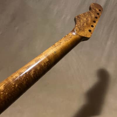EXTREMELY RARE QUARTERSAWN ROASTED BIRDSEYE STRAT GUITAR NECK FITS FENDER & WARMOTH image 18