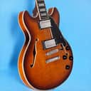 D'Angelico Premier Mini DC Mini Double Cutaway w/ stop-bar tailpiece, Dark Iced Tea Burst w/Gig Bag DAPMDCDITBNS