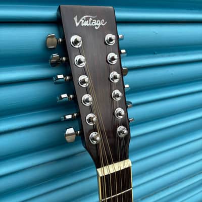 Pre-Loved Vintage V400-12 12 String Acoustic Guitar image 6