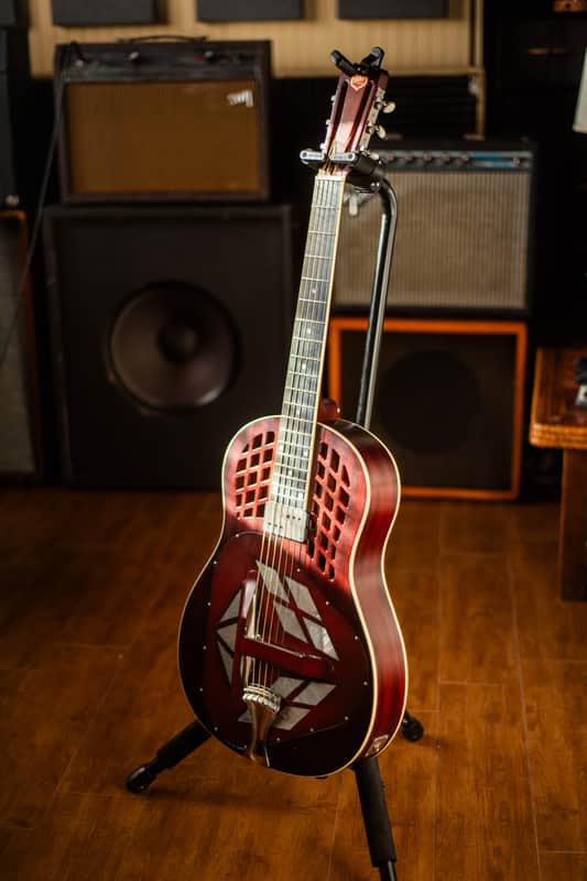 National M-1 Tricone Resophonic Guitar with Pickup image 1