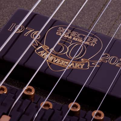 Schecter Avanger FR S 50th Anniversary - Gold Burst image 7