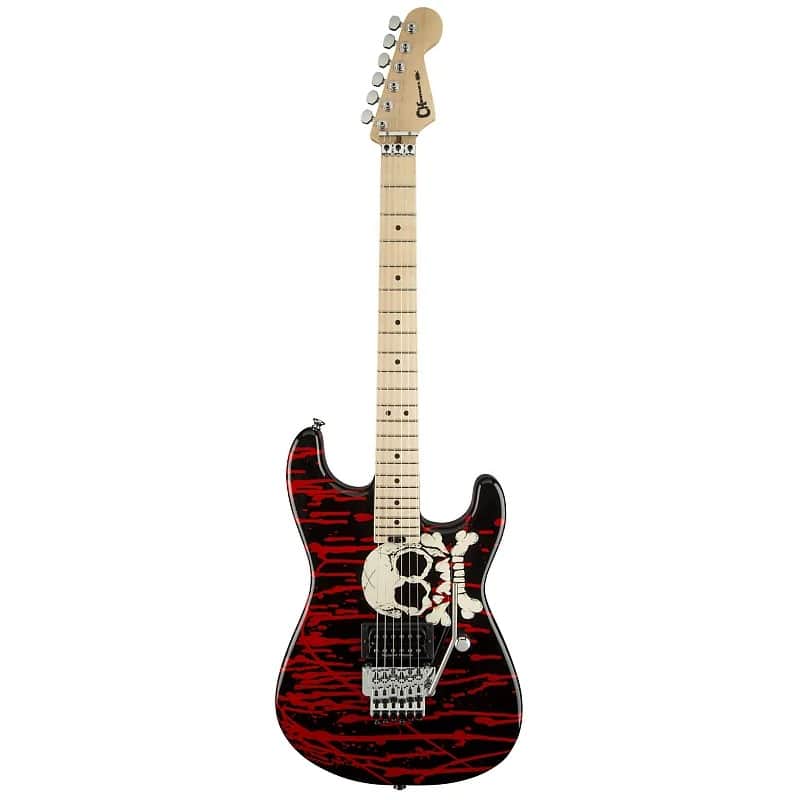 Charvel Warren DeMartini Signature Pro-Mod Blood and Skull image 1