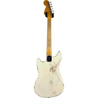 Fender Japan 69 Reissue Mustang 1993-1994 - Heavy Relic Vintage White image 4