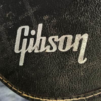 Vintage RARE 1971 Gibson Branded Black Red Interior J45 J50 Soft Shell Guitar Case image 2
