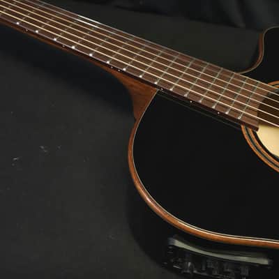 Lag Tramontane T118ABCE-BLK Acoustic Electric Guitar w/ Gig Bag image 13
