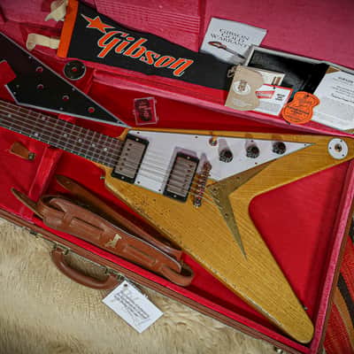 2021 Matched Set 1958 Flying V and Explorer Production Sample #3 "Korina" image 4
