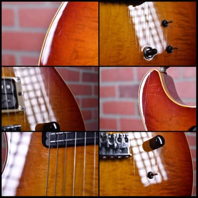 Hamer Custom Sunburst Flame Maple Top Cherry Sunburst Factory Sustainiac 1989 w/OHSC image 13