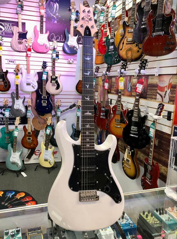 PRS SE NF3 Bolt On Electric, White Pearl with Gig Bag image 1